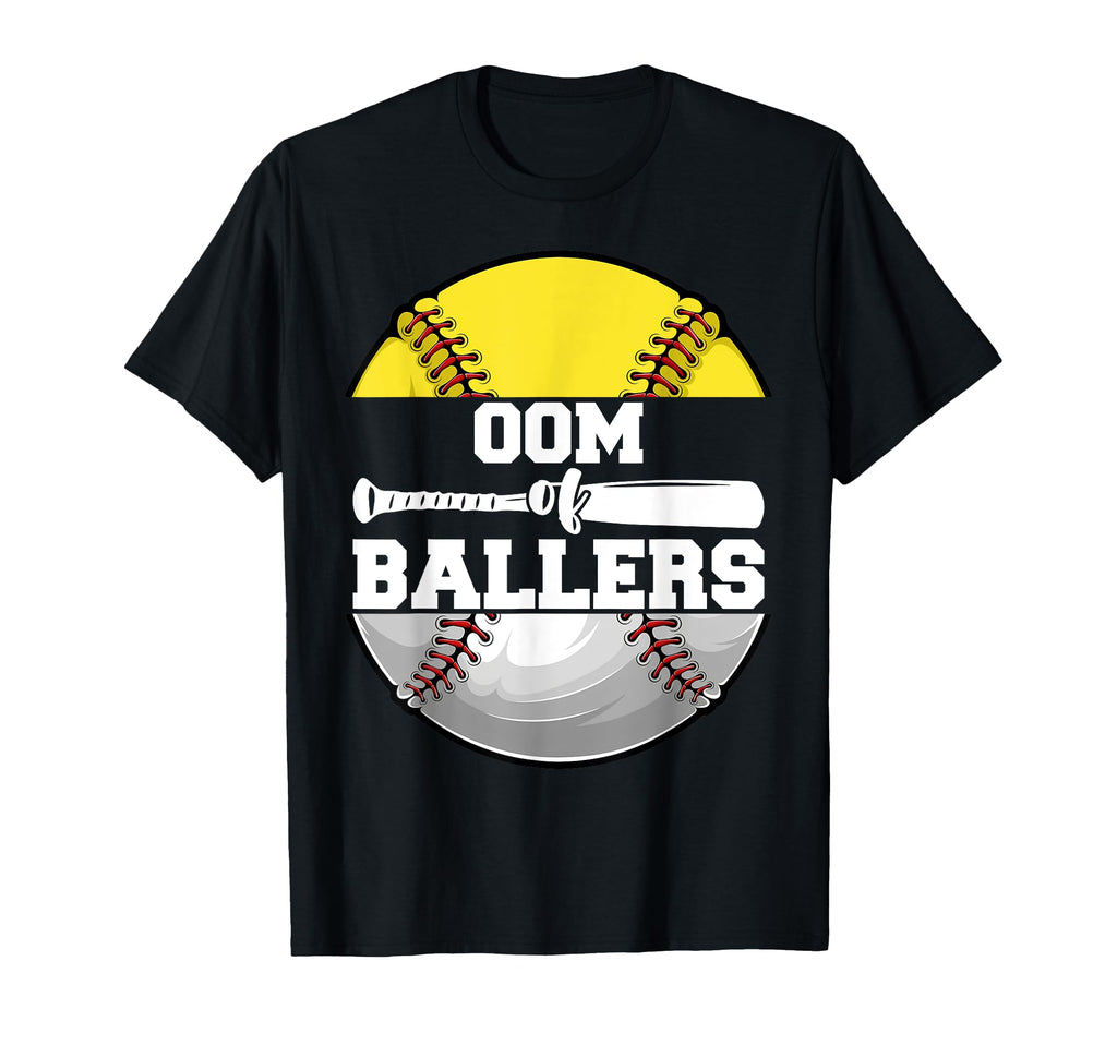 Oom Ballers Funny Softball Baseball T-Shirt - Aesthetic Graphic Unisex - T-Shirt, Sweatshirt, Hoodie