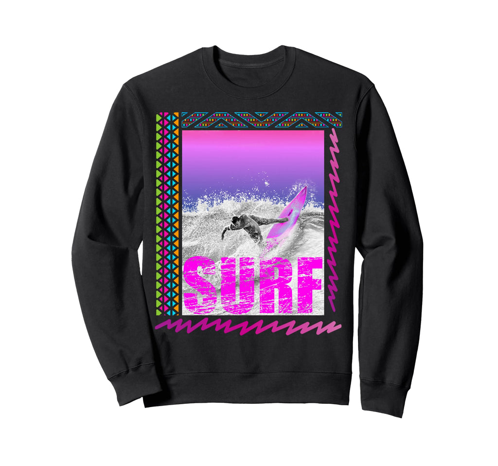 Surf Surf Wear 80S Sweatshirt - Custom Art Print for Adults - T-Shirt, Sweatshirt, Hoodie