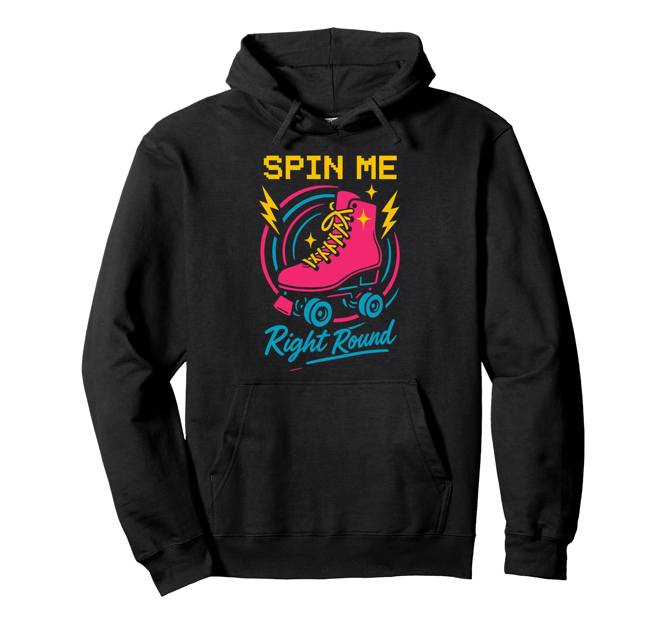 Roller Rink Crew Skate Disco Vibes Hoodie - Casual Everyday Wear Unisex - T-Shirt, Sweatshirt, Hoodie