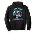 Kawaii Otaku I Love Anime And Video Hoodie - Fun Novelty Design for Adults - T-Shirt, Sweatshirt, Hoodie