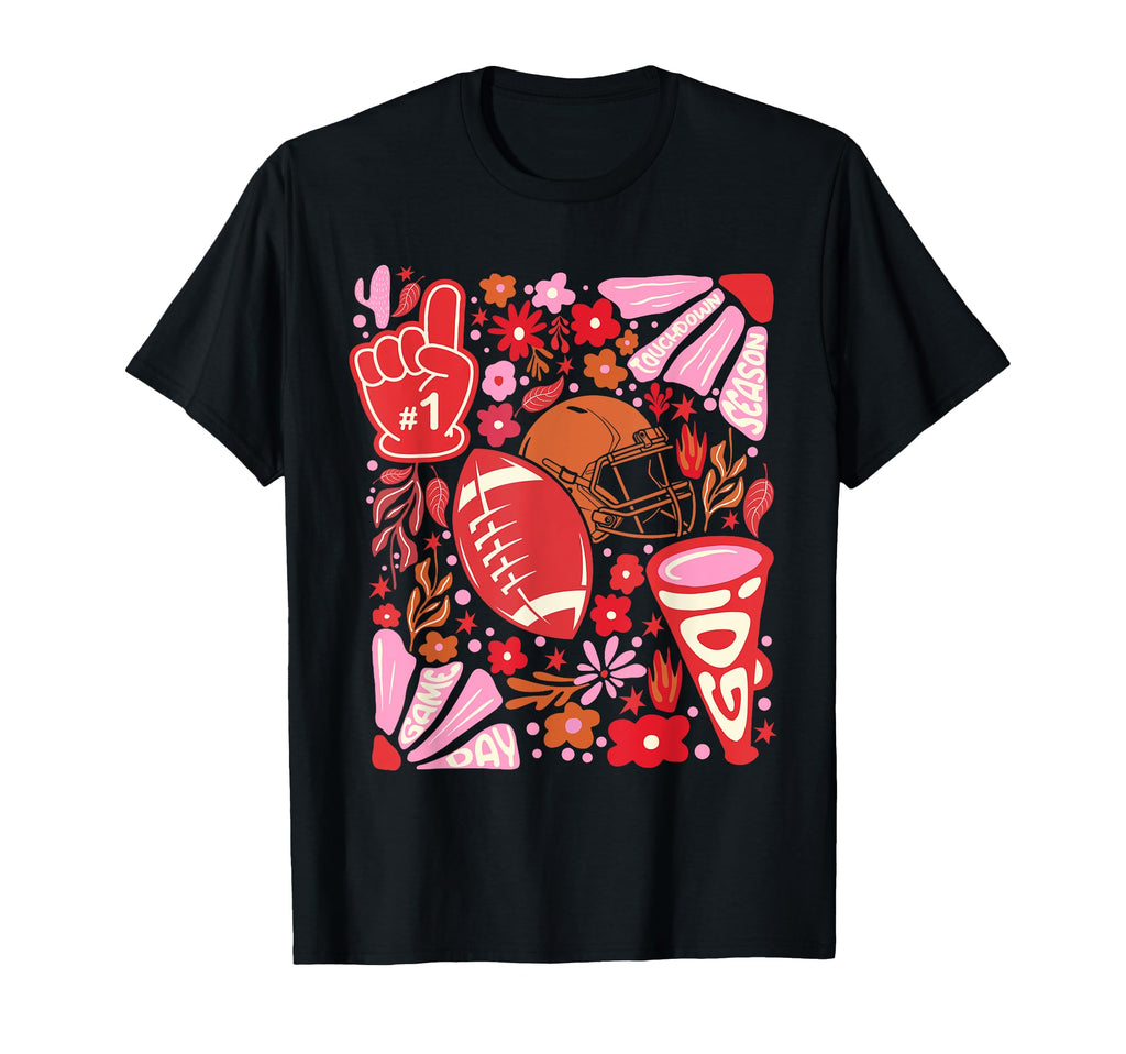 Touchdown Season Game Day Red Football T-Shirt - Minimalist Print Unisex - T-Shirt, Sweatshirt, Hoodie