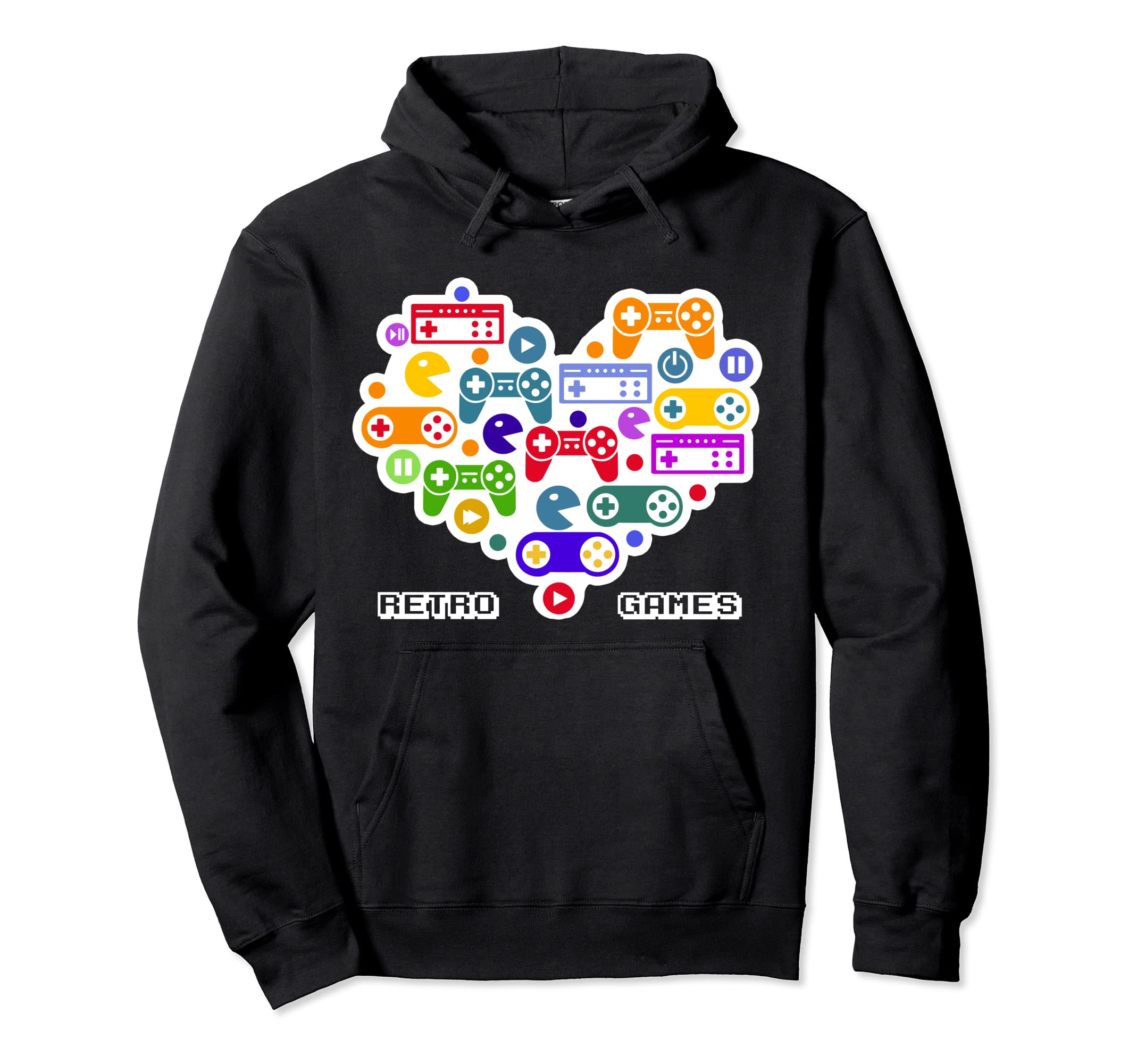 90 Gaming Arcade Games Hoodie - Graphic Print Unisex - T-Shirt, Sweatshirt, Hoodie
