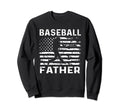 Baseball Father Dad Usa Flag 4Th Sweatshirt - Streetwear Style for Adults - T-Shirt, Sweatshirt, Hoodie