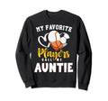 Auntie My Favorite Baseball Soccer Sweatshirt - Fun Novelty Design Unisex - T-Shirt, Sweatshirt, Hoodie