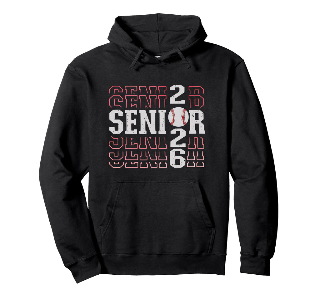 Senior 2026 Baseball Senior Night Hoodie - Streetwear Style for Adults - T-Shirt, Sweatshirt, Hoodie