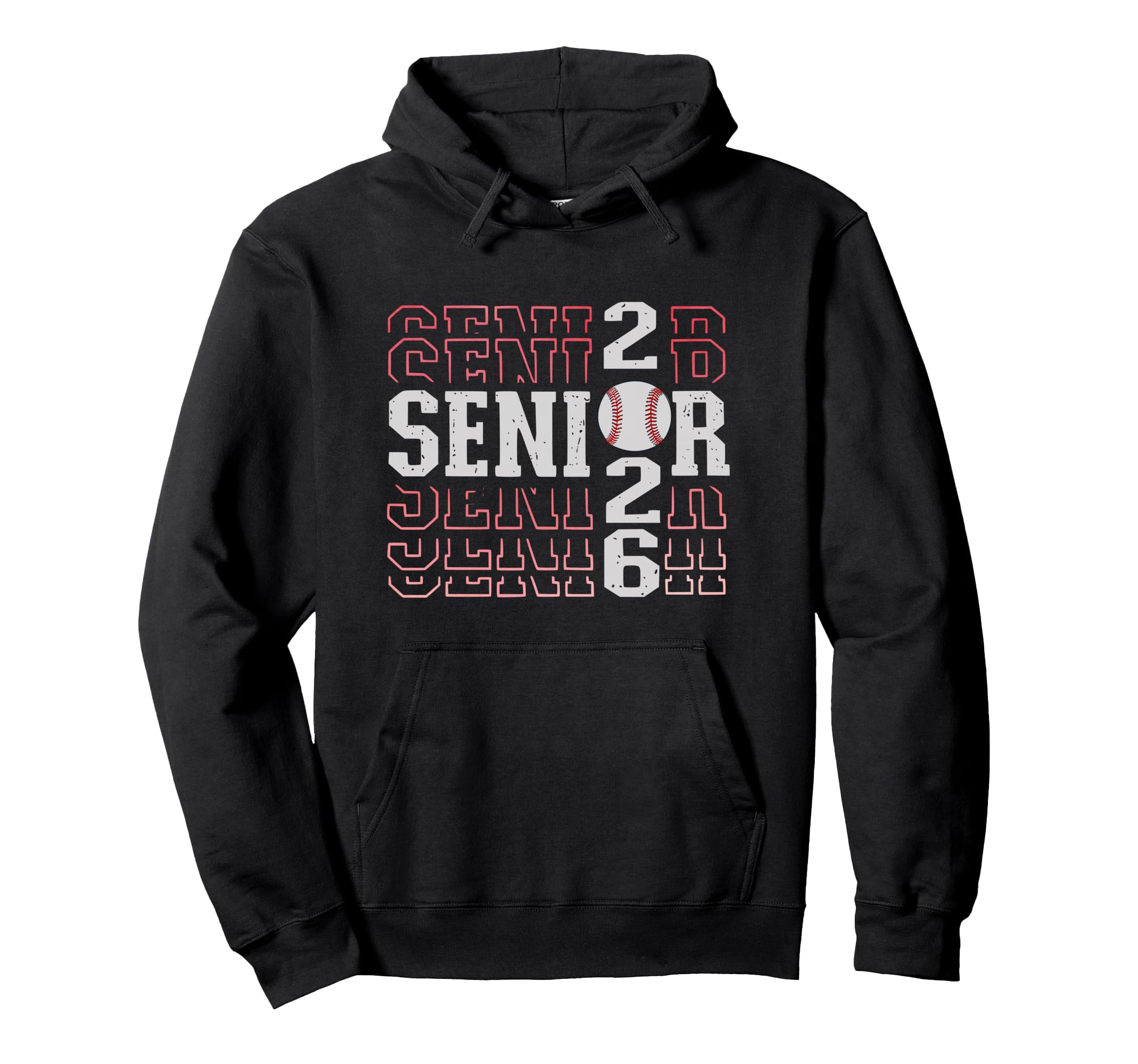 Senior 2026 Baseball Senior Night Hoodie - Streetwear Style for Adults - T-Shirt, Sweatshirt, Hoodie