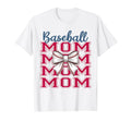 Baseball Mom Coquette Bow Mama Mothers T-Shirt - Novelty Apparel Unisex - T-Shirt, Sweatshirt, Hoodie