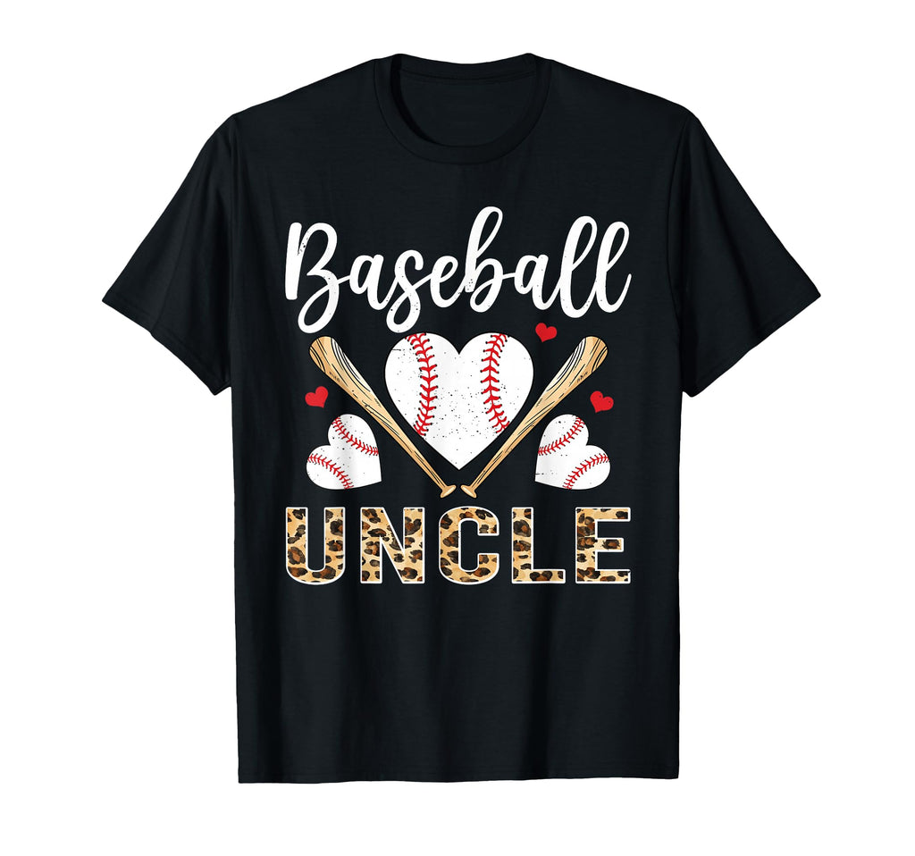 Baseball Heart Uncle Baseball Player T-Shirt - Minimalist Print Unisex - T-Shirt, Sweatshirt, Hoodie