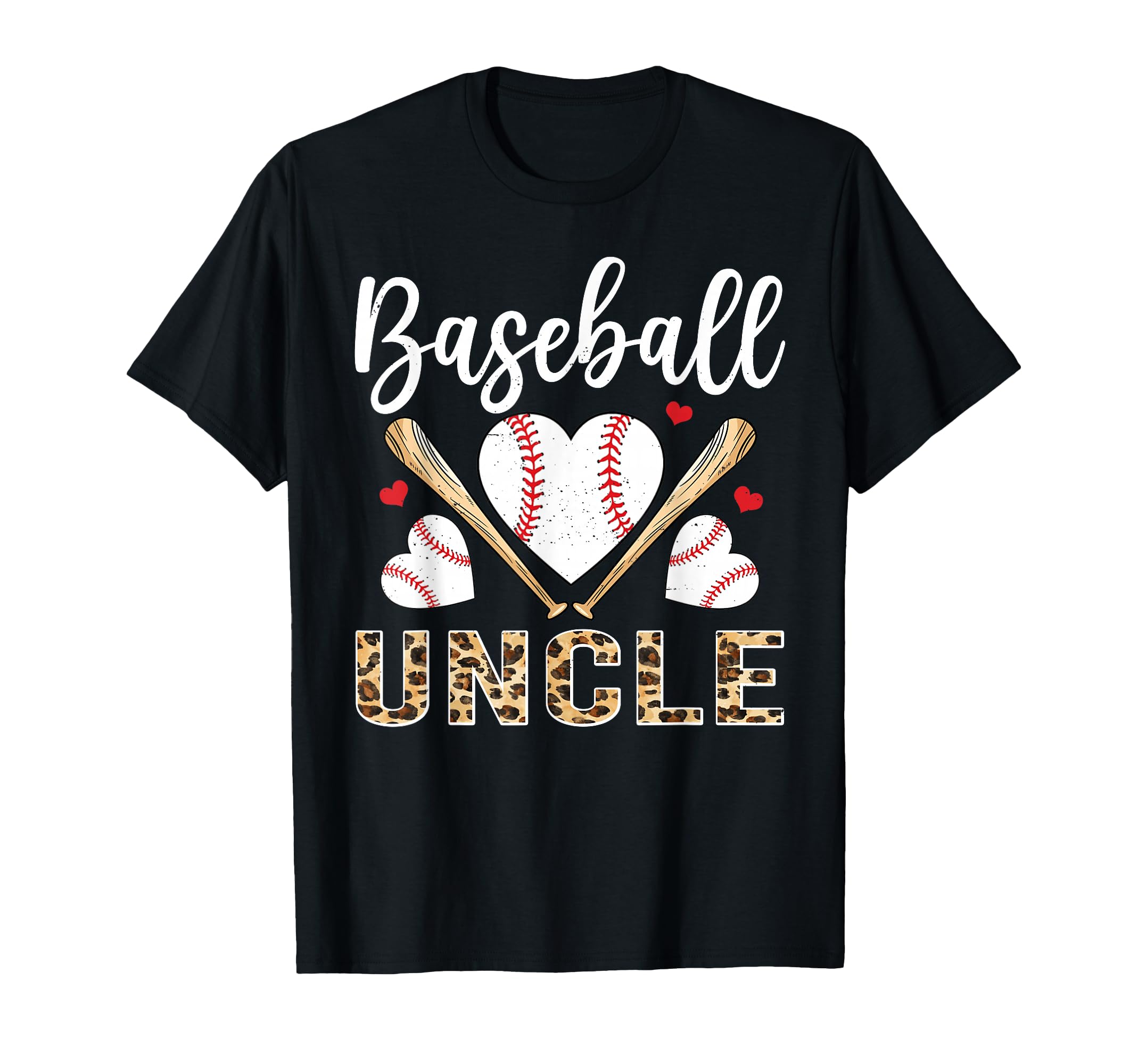 Baseball Heart Uncle Baseball Player T-Shirt - Minimalist Print Unisex - T-Shirt, Sweatshirt, Hoodie
