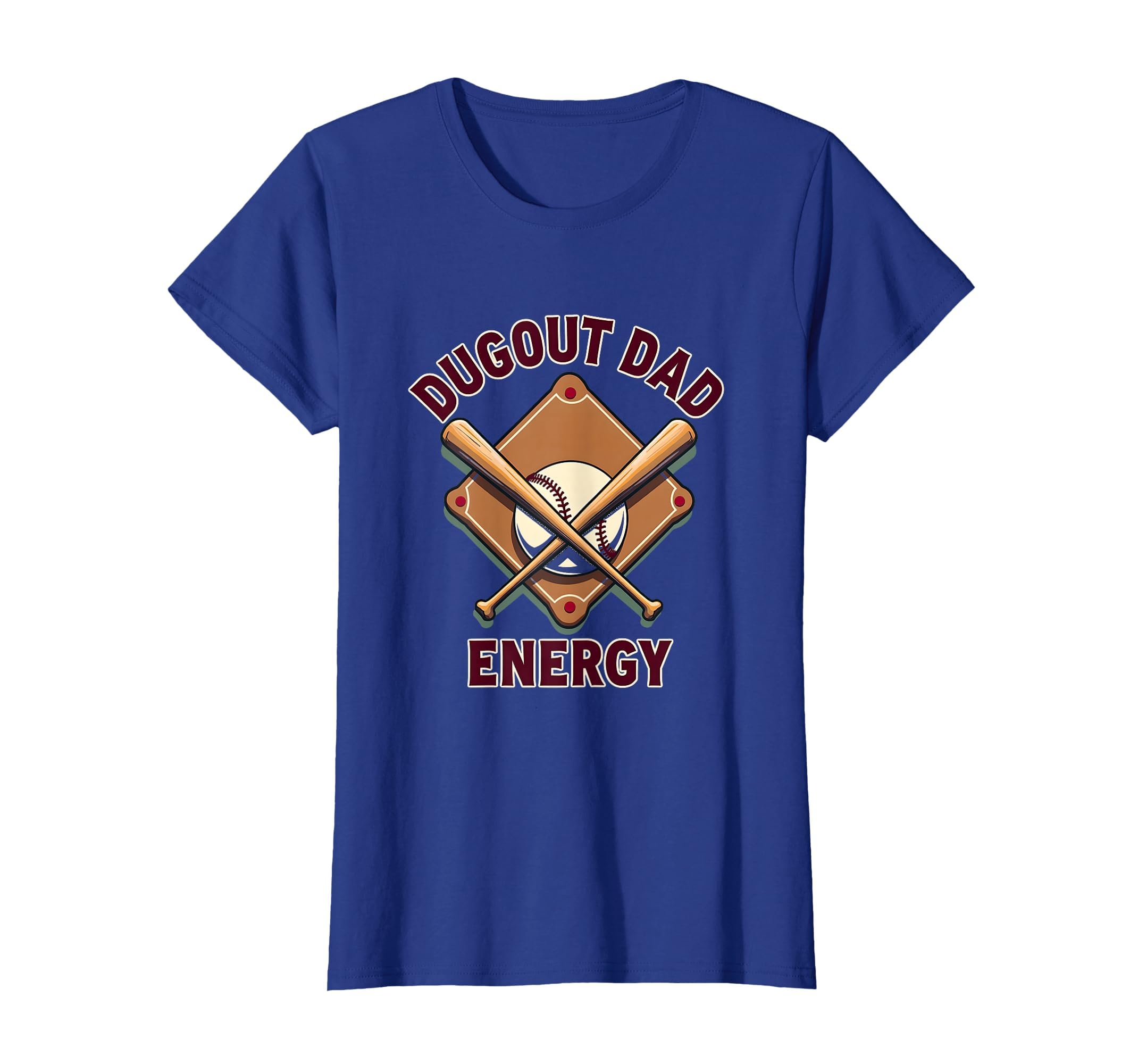 Dugout Dad Energy Baseball Father T-Shirt - Unique Graphic Men Women - T-Shirt, Sweatshirt, Hoodie