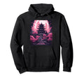 Cherry Blossom Sakura Tree Temple Hoodie - Custom Art Print Unisex - T-Shirt, Sweatshirt, Hoodie