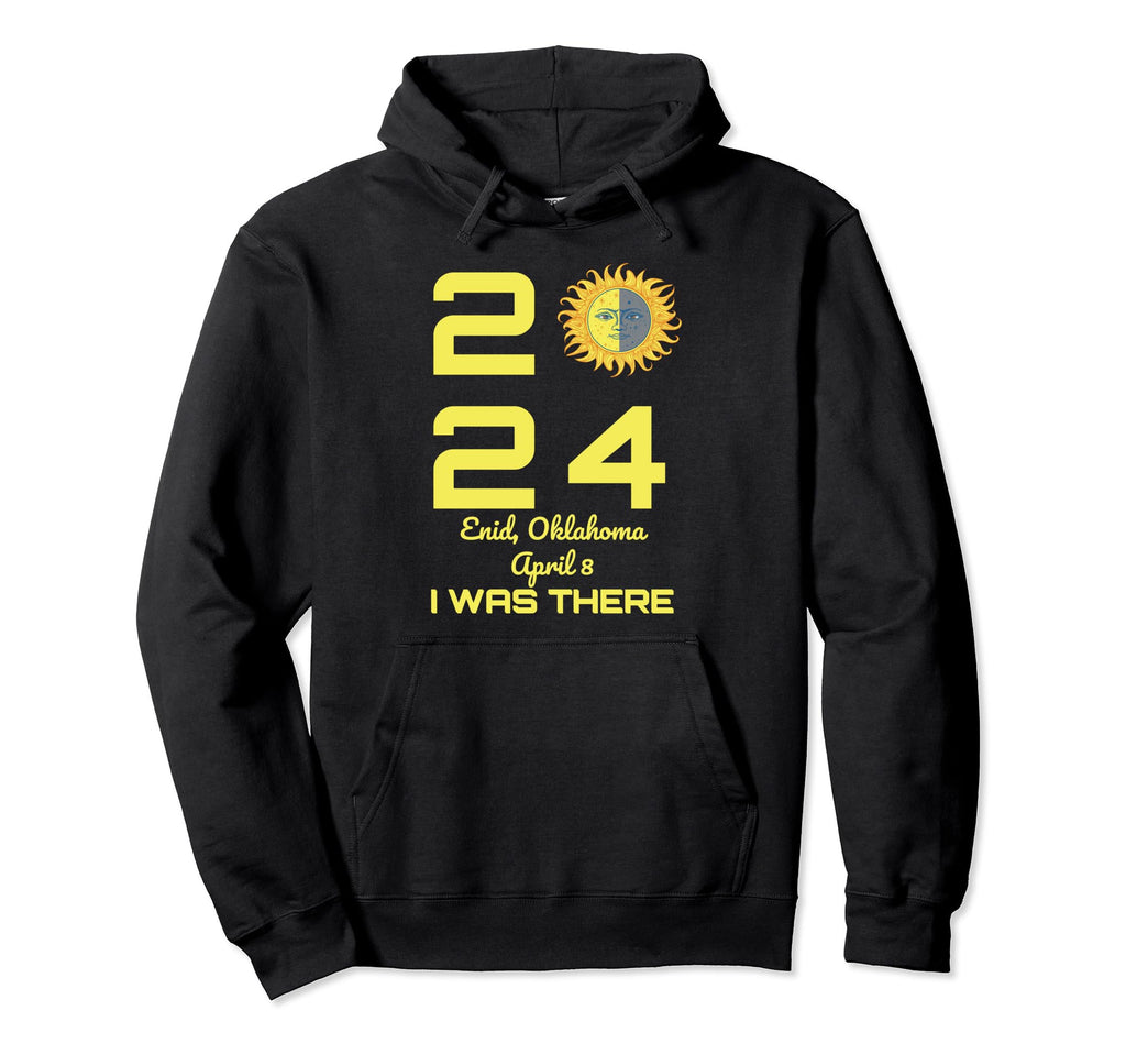 Total Solar Eclipse Enid Oklahoma April Hoodie - Unique Graphic Men Women - T-Shirt, Sweatshirt, Hoodie
