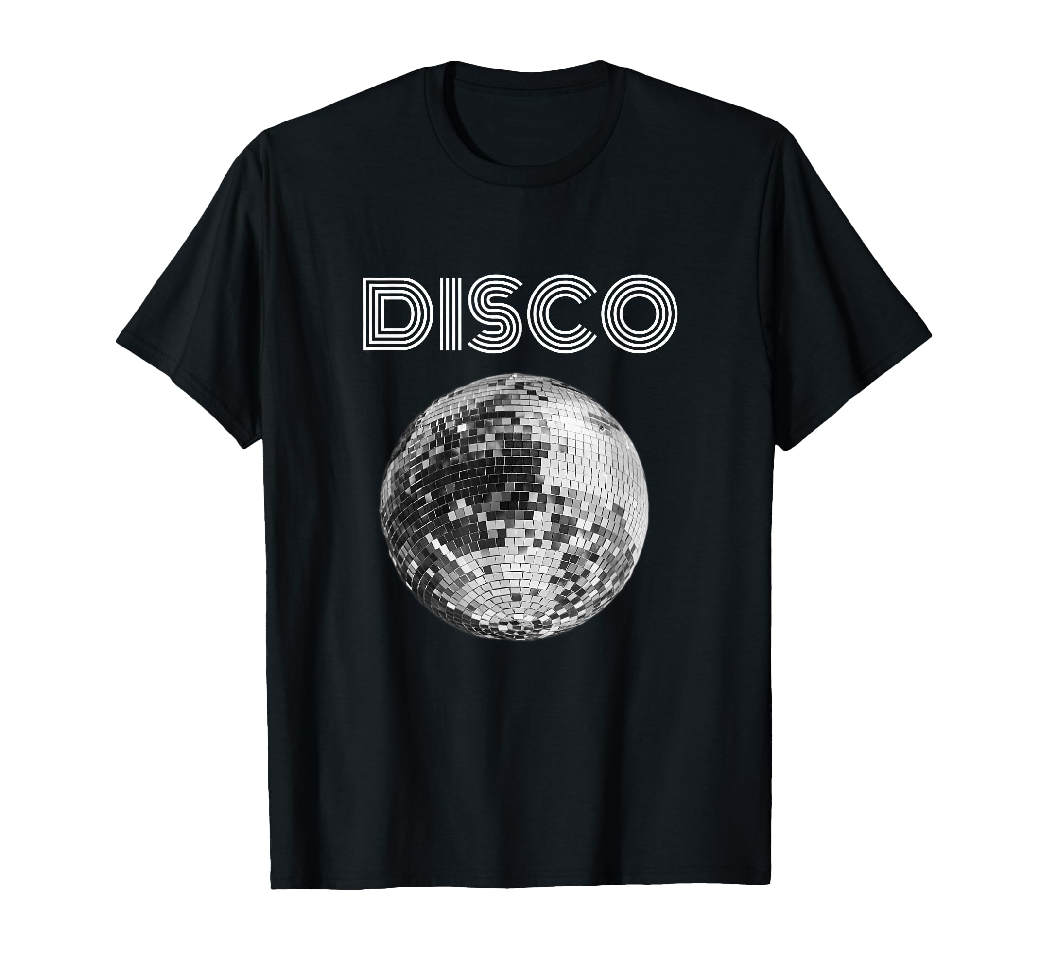 Black And White Disco Ball Club T-Shirt - Trendy Graphic Unisex - T-Shirt, Sweatshirt, Hoodie