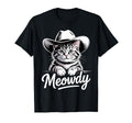 Meowdy Cat Funny Western Country T-Shirt - Fun Novelty Design Men Women - T-Shirt, Sweatshirt, Hoodie