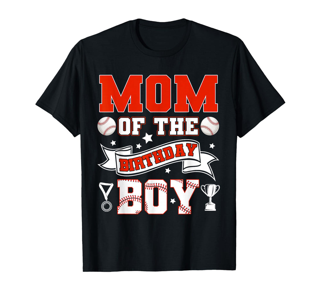 Mom Birthday Baseball Player Birthday T-Shirt - Trendy Graphic for Adults - T-Shirt, Sweatshirt, Hoodie