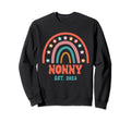 Nonny Groovy Grandma Est 2023 Sweatshirt - Unique Graphic Men Women - T-Shirt, Sweatshirt, Hoodie