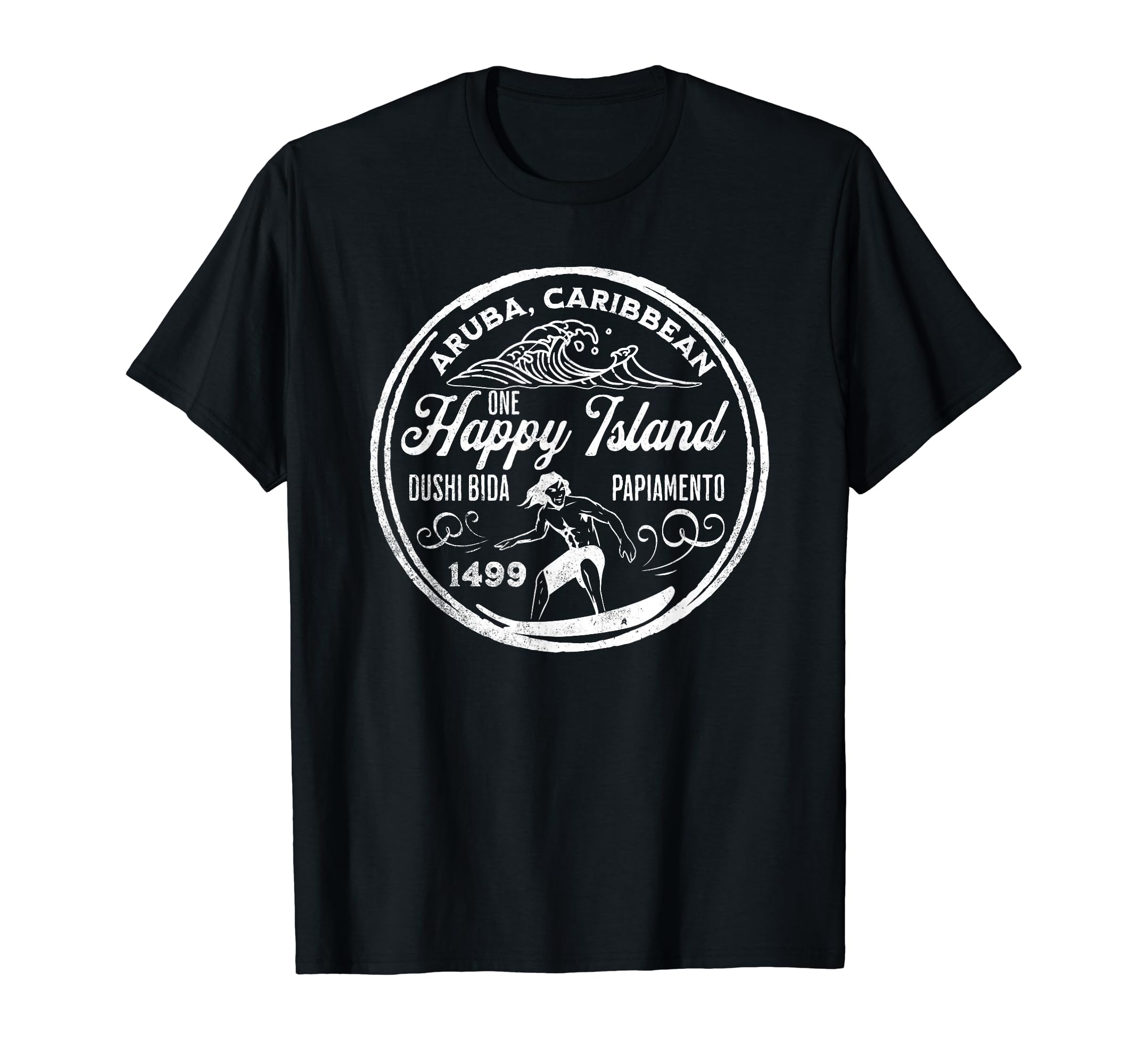 One Happy Island Aruba Surf Club T-Shirt - Casual Everyday Wear Unisex - T-Shirt, Sweatshirt, Hoodie
