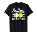 Baller Grandad Proud Softball T-Shirt - Aesthetic Graphic for Adults - T-Shirt, Sweatshirt, Hoodie