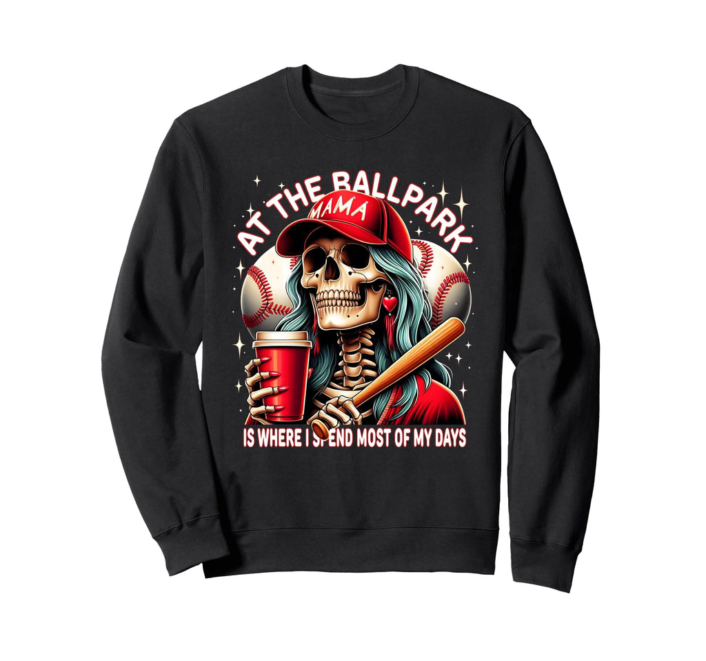 Baseball Mama Ballpark Funny Sweatshirt - Fun Novelty Design Unisex - T-Shirt, Sweatshirt, Hoodie