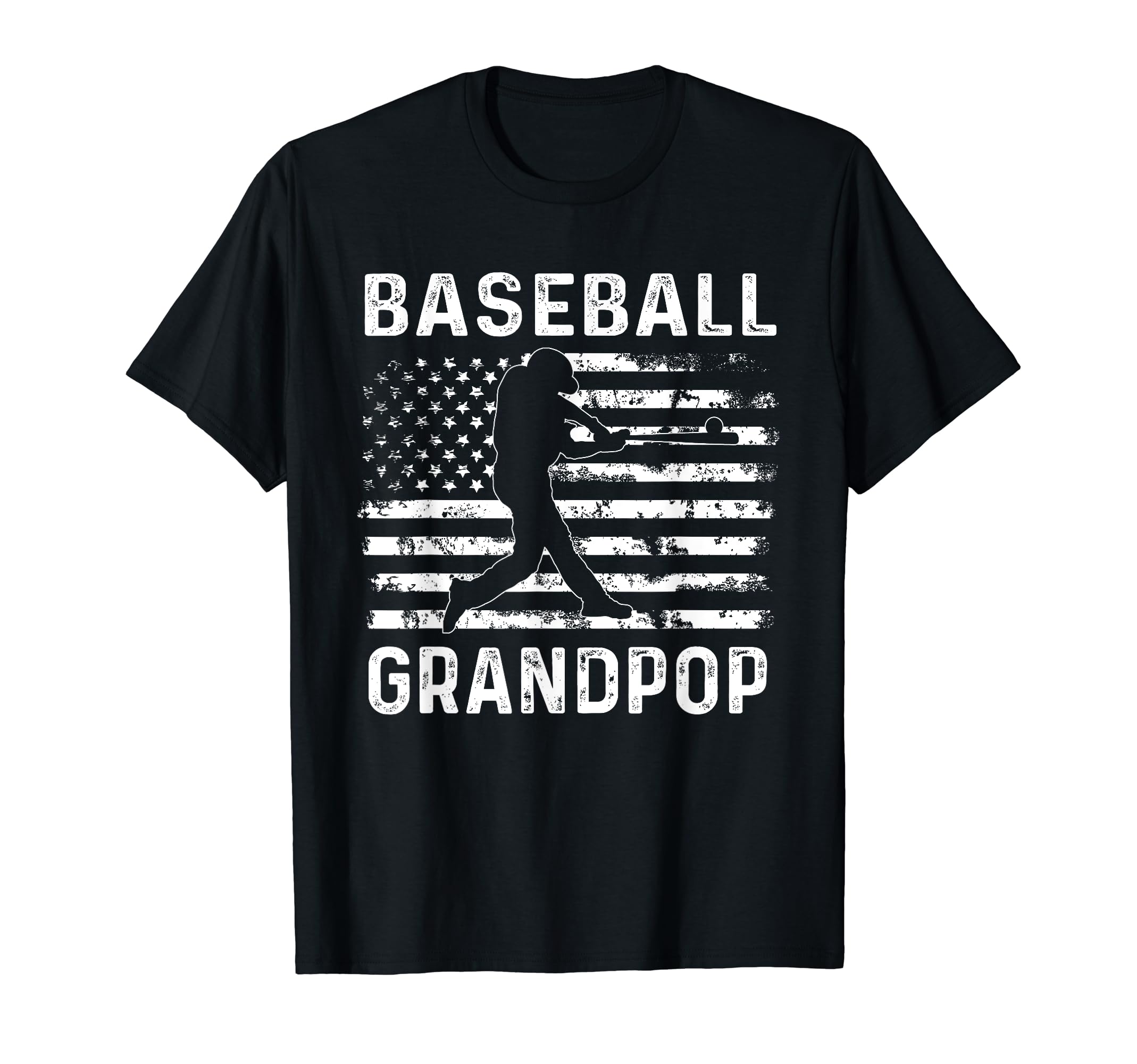 Baseball Grandpop Grandpa Usa Flag T-Shirt - Aesthetic Graphic Men Women - T-Shirt, Sweatshirt, Hoodie