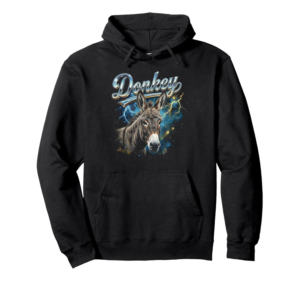 Donkey 90S Funny Donkey 80S Farm Animal Hoodie - Trendy Graphic Unisex - T-Shirt, Sweatshirt, Hoodie