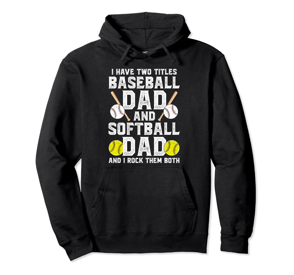 Baseball Softball Dad Proud Softball Hoodie - Novelty Apparel Men Women - T-Shirt, Sweatshirt, Hoodie