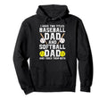 Baseball Softball Dad Proud Softball Hoodie - Novelty Apparel Men Women - T-Shirt, Sweatshirt, Hoodie