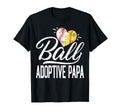 Fathers Day Ball Heart Baseball T-Shirt - Streetwear Style for Adults - T-Shirt, Sweatshirt, Hoodie