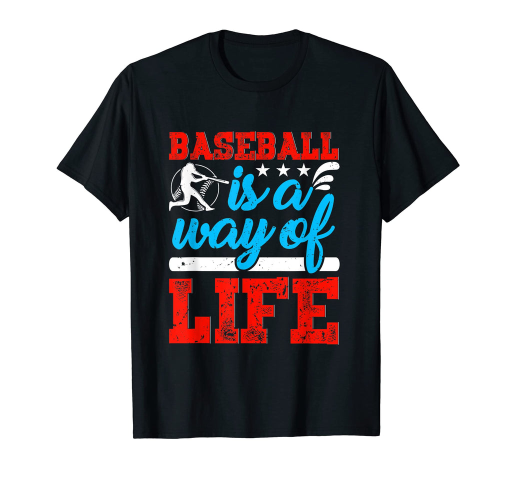Baseball Is Way Life Baseball Player T-Shirt - Trendy Graphic for Adults - T-Shirt, Sweatshirt, Hoodie