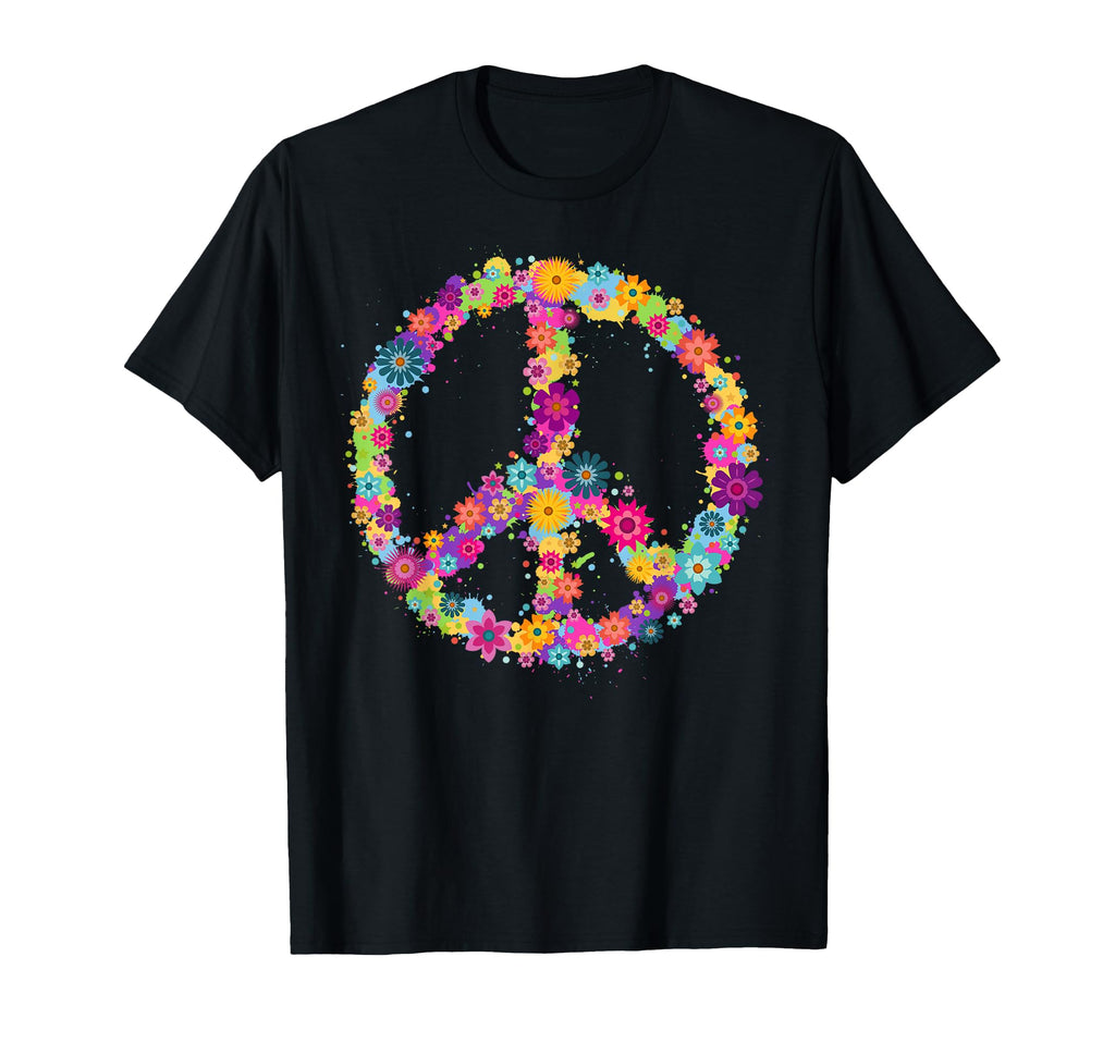 Peace Love Hippie Costume Tie Die 60S T-Shirt - Novelty Apparel Men Women - T-Shirt, Sweatshirt, Hoodie
