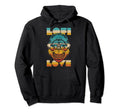 Lofi Love Lofi Hip Hop Distressed Hoodie - Aesthetic Graphic Men Women - T-Shirt, Sweatshirt, Hoodie