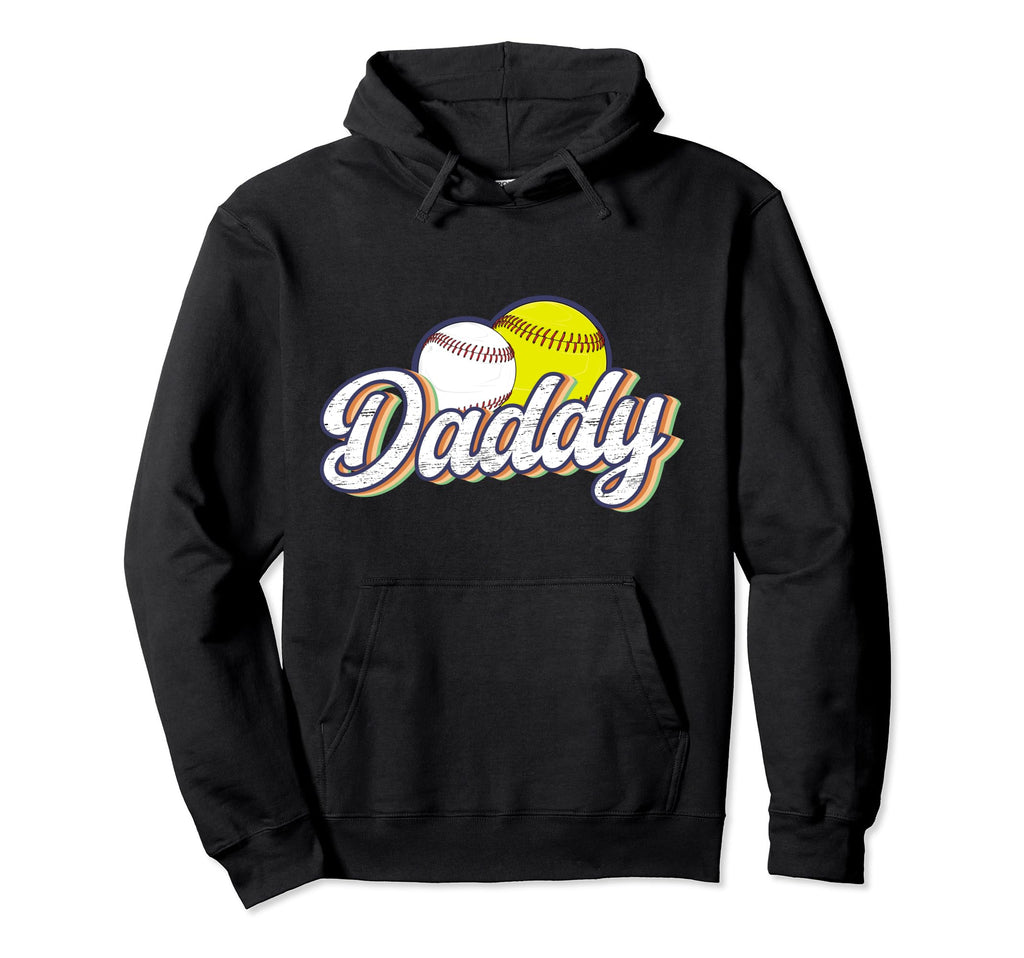 Daddy Baseball Softball Dad Ballers Hoodie - Unique Graphic Unisex - T-Shirt, Sweatshirt, Hoodie