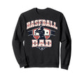 Baseball Dad Game Day Varsity Sweatshirt - Aesthetic Graphic Men Women - T-Shirt, Sweatshirt, Hoodie