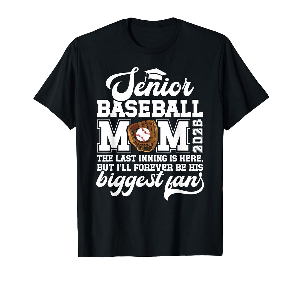 Baseball Senior Mom 2026 Proud T-Shirt - Custom Art Print for Adults - T-Shirt, Sweatshirt, Hoodie