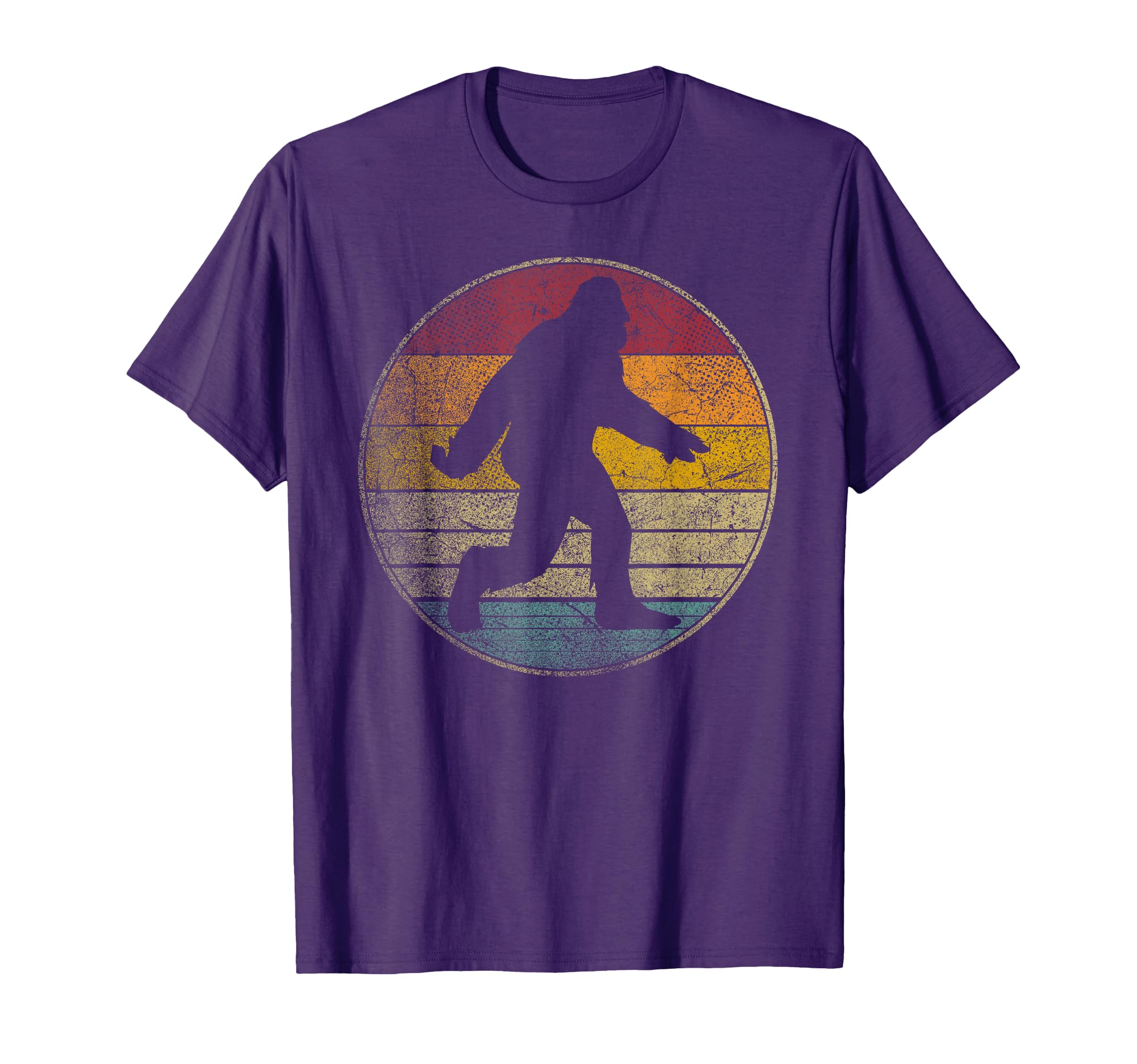 Bigfoot Sasquatch Distressed Gift T-Shirt - Custom Art Print for Adults - T-Shirt, Sweatshirt, Hoodie