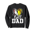 Ball Dad Softball Baseball Dad Sweatshirt - Minimalist Print for Adults - T-Shirt, Sweatshirt, Hoodie
