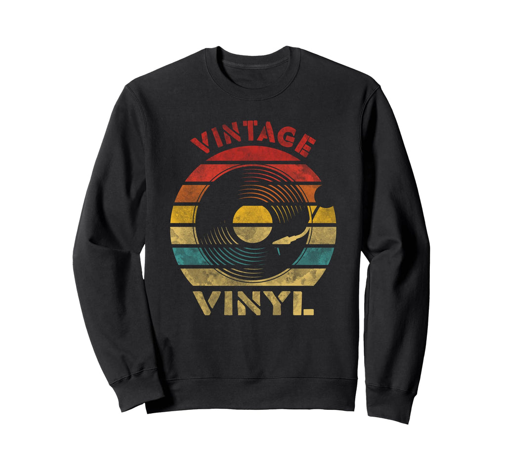 Vinyl Record Music Sweatshirt - Unique Graphic for Adults - T-Shirt, Sweatshirt, Hoodie