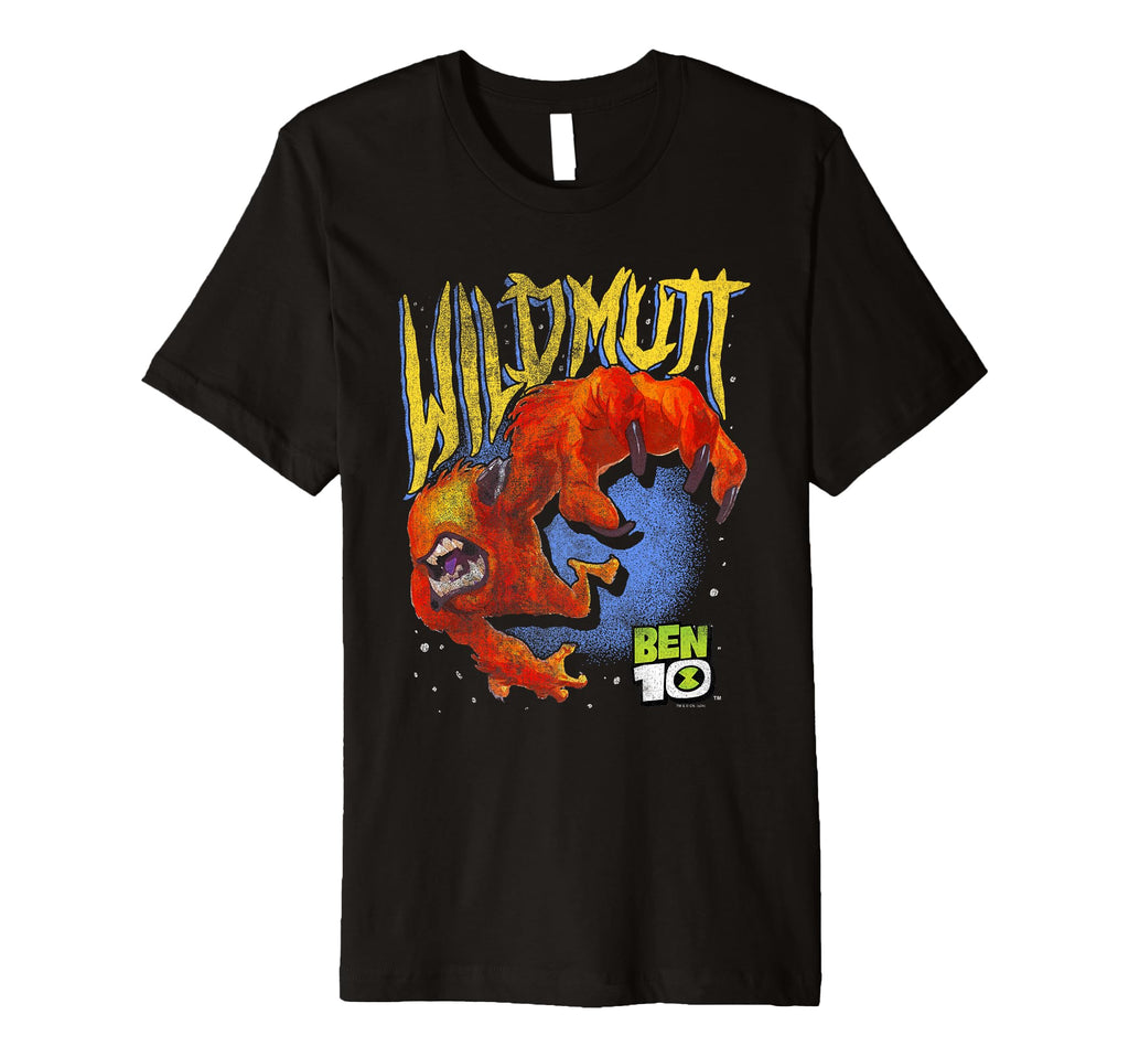 Ben 10 Wildmutt Alien Distressed T-Shirt - Fun Novelty Design for Adults - T-Shirt, Sweatshirt, Hoodie