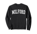 Milford De Distressed White Sweatshirt - Custom Art Print for Adults - T-Shirt, Sweatshirt, Hoodie