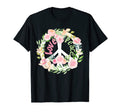 Floral Psychedelic Love Peace Sign Symbol T-Shirt - Streetwear Style Unisex - T-Shirt, Sweatshirt, Hoodie