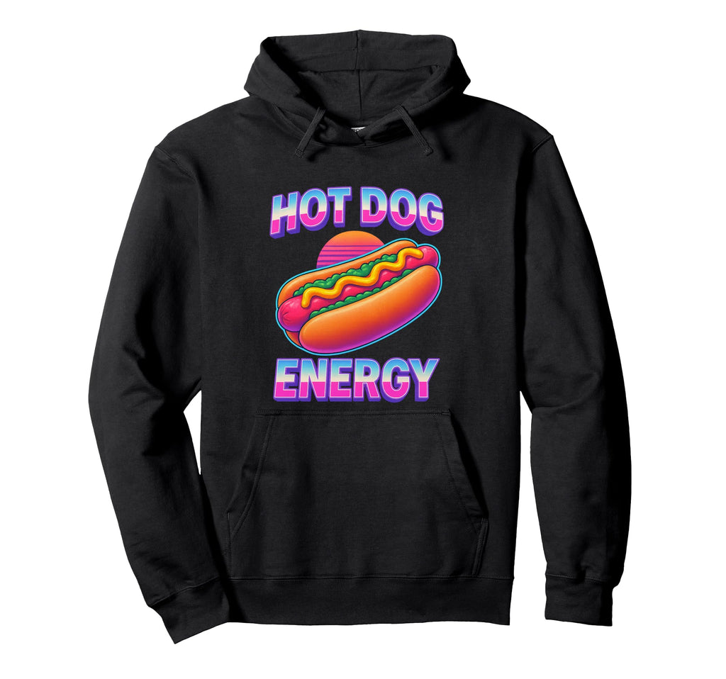 Funny Hot Dog Y2K Vaporwave Hoodie - Casual Everyday Wear Men Women - T-Shirt, Sweatshirt, Hoodie