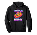 Funny Hot Dog Y2K Vaporwave Hoodie - Casual Everyday Wear Men Women - T-Shirt, Sweatshirt, Hoodie