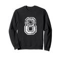 Jersey Number 8 Eight Football Number Sweatshirt - Custom Art Print Unisex - T-Shirt, Sweatshirt, Hoodie