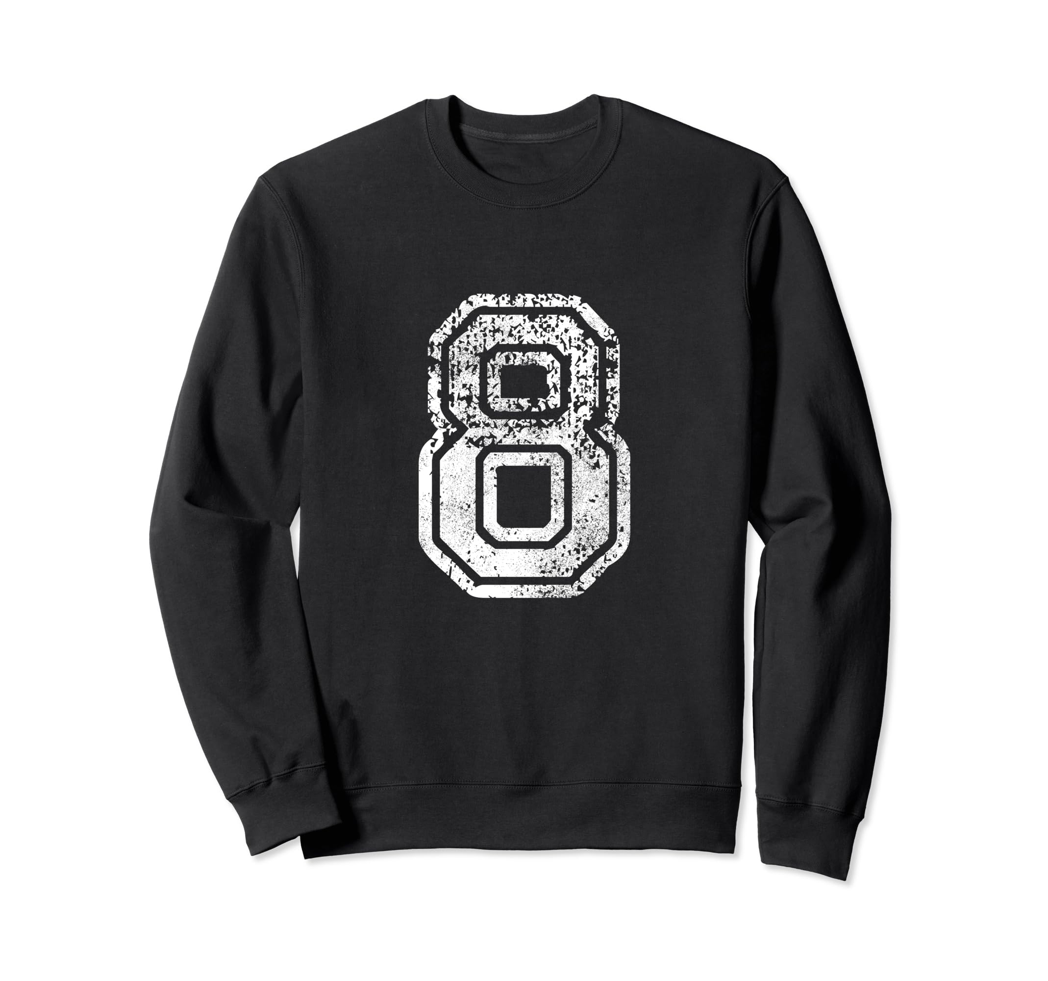 Jersey Number 8 Eight Football Number Sweatshirt - Custom Art Print Unisex - T-Shirt, Sweatshirt, Hoodie