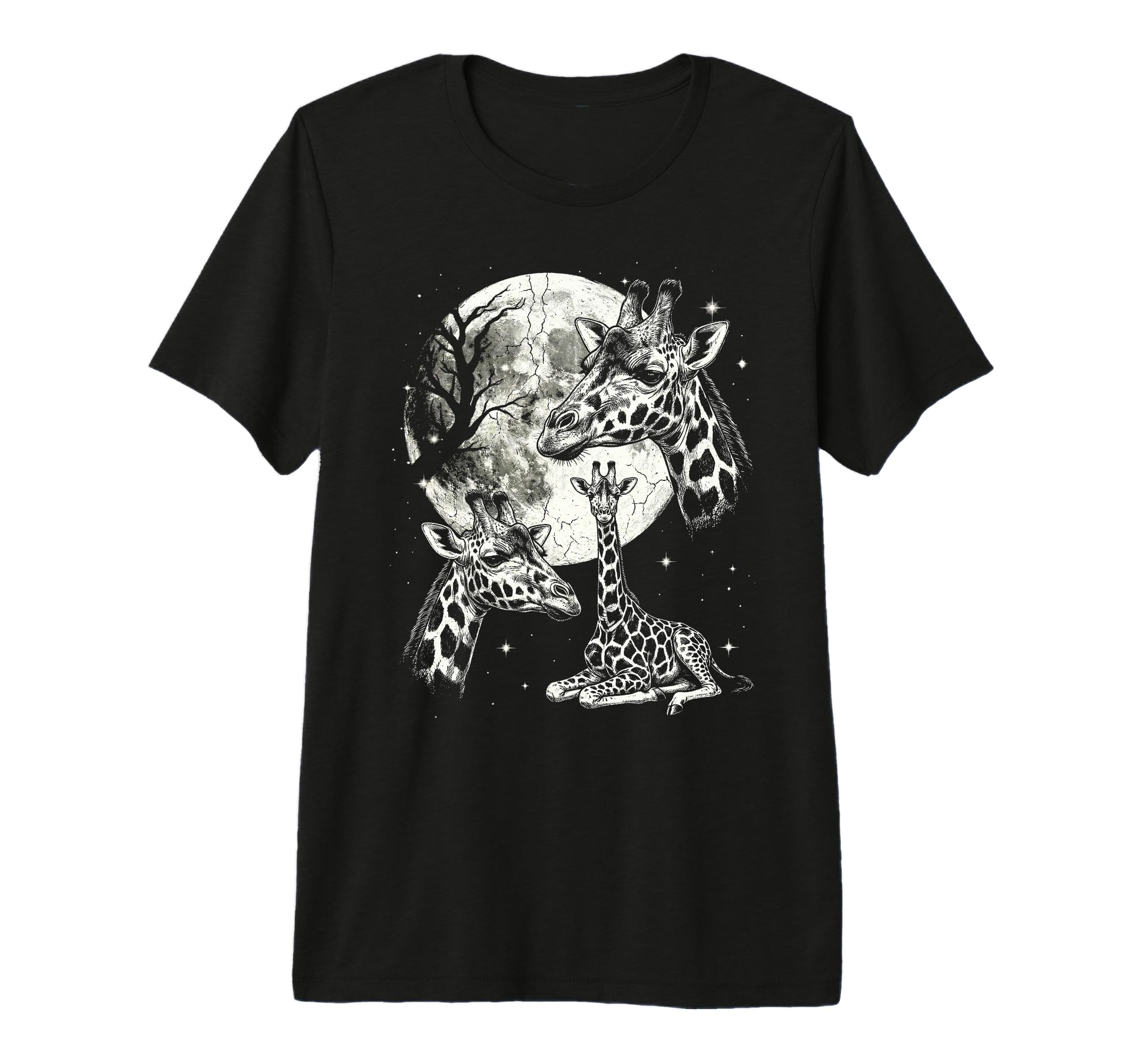 Giraffe 90S Aesthetic Y2K Giraffe Tri T-Shirt - Custom Art Print Men Women - T-Shirt, Sweatshirt, Hoodie