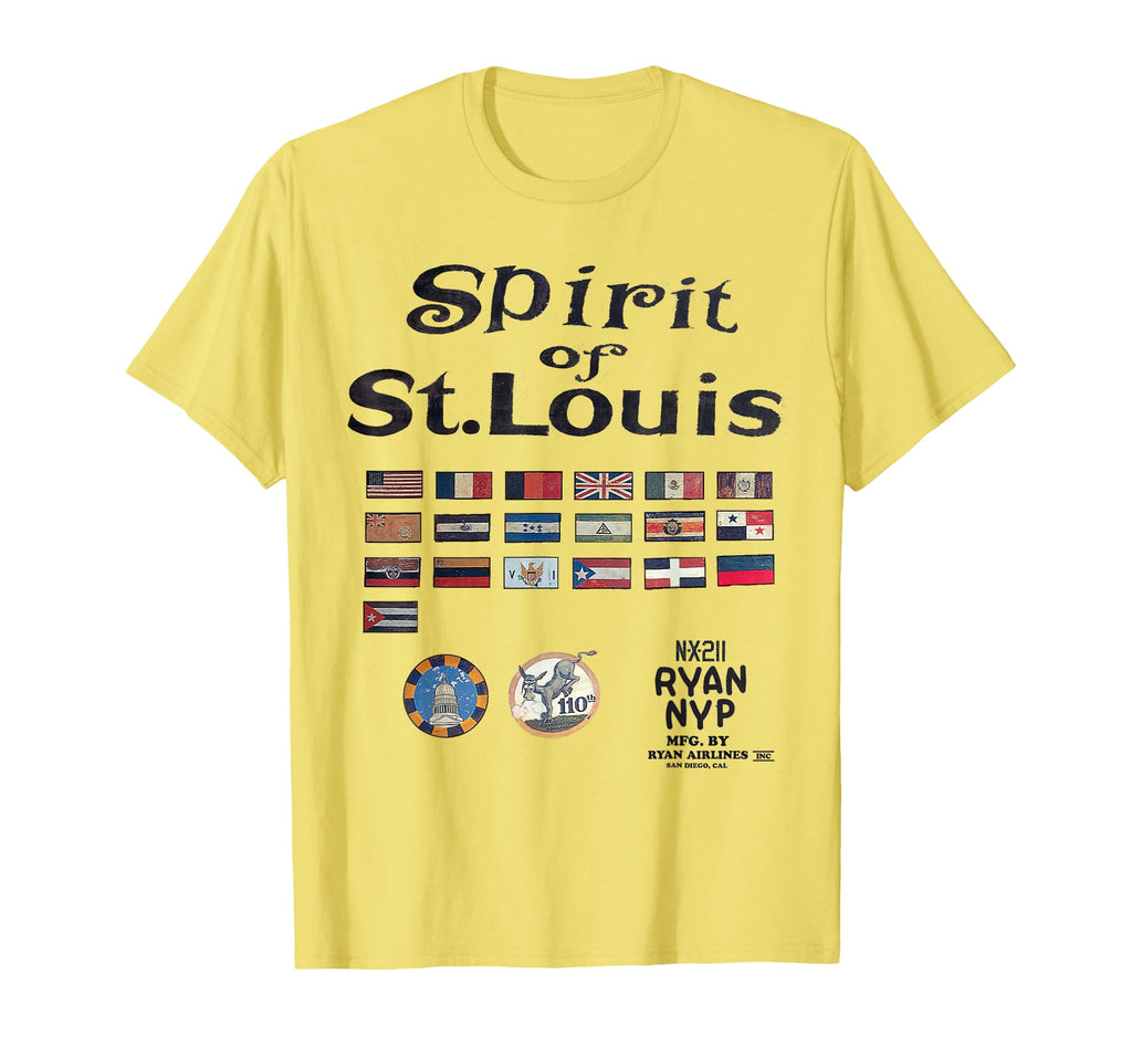Spirit St Louis Historical Aviation T-Shirt - Custom Art Print Men Women - T-Shirt, Sweatshirt, Hoodie