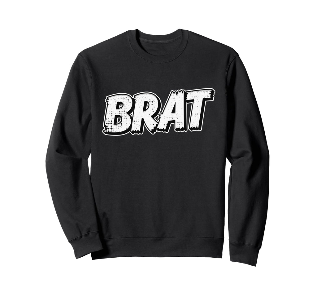 Brat Y2K Aesthetic 90S Punk Star Sweatshirt - Minimalist Print for Adults - T-Shirt, Sweatshirt, Hoodie