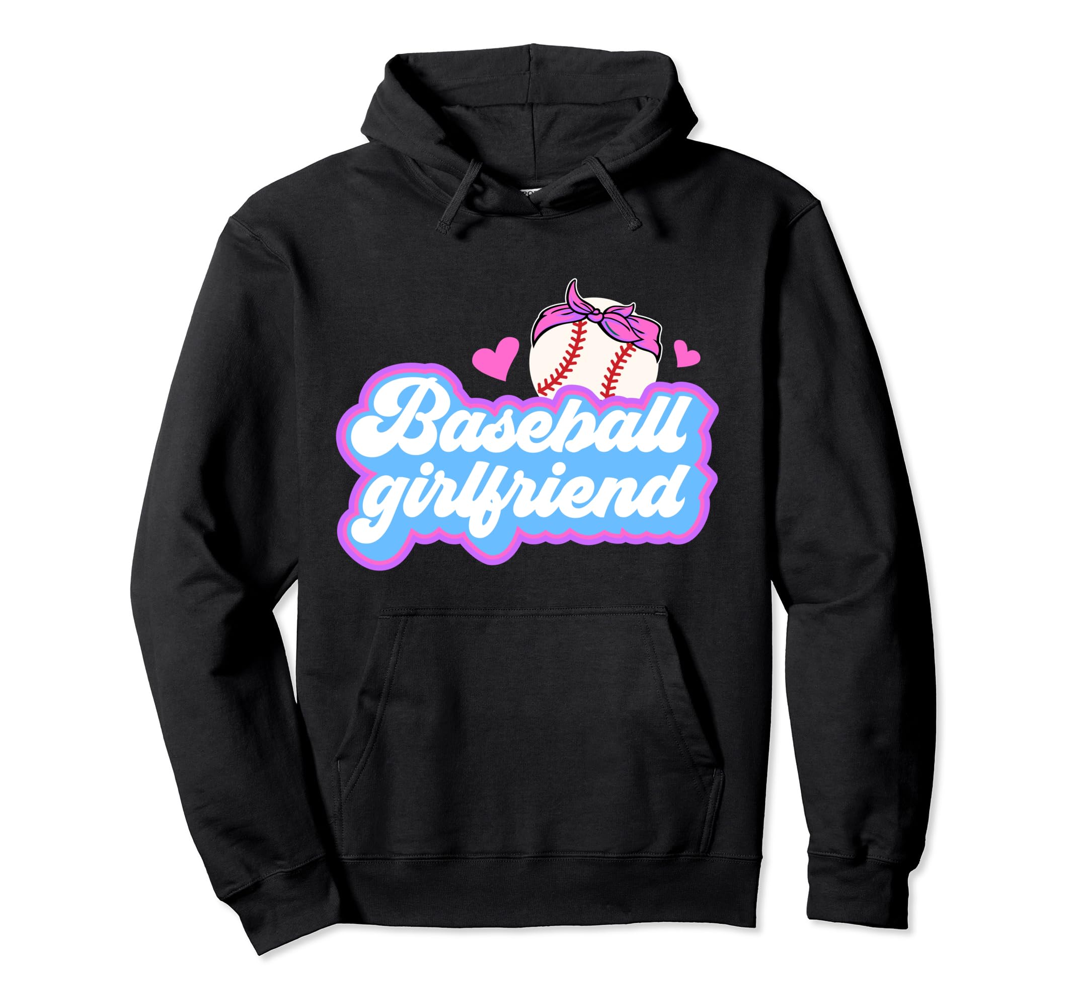Baseball Girlfriend Girlfriend Hoodie - Custom Art Print for Adults - T-Shirt, Sweatshirt, Hoodie