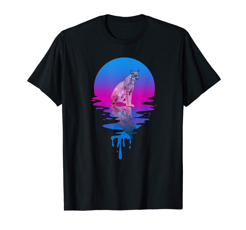 Sunset Lynx T-Shirt - Fun Novelty Design Unisex - T-Shirt, Sweatshirt, Hoodie