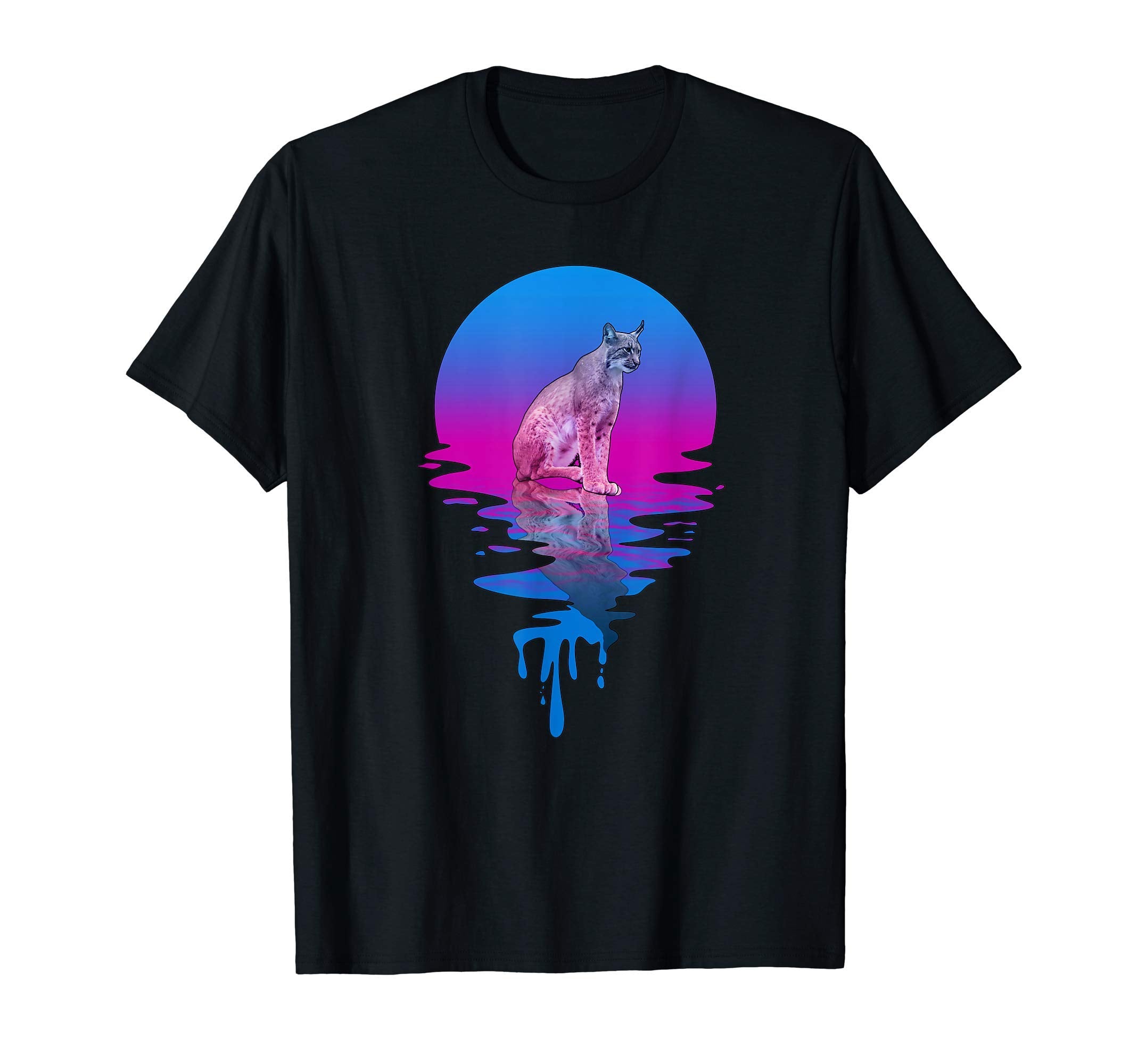 Sunset Lynx T-Shirt - Fun Novelty Design Unisex - T-Shirt, Sweatshirt, Hoodie